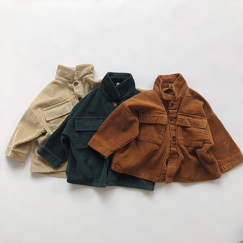 Baby Clothing In Japan - 秋冬ベビー男の子女の子コーデュロイコート韓国日本スタイル子供服ベビー男の子女の子長袖ジャケット子供コート