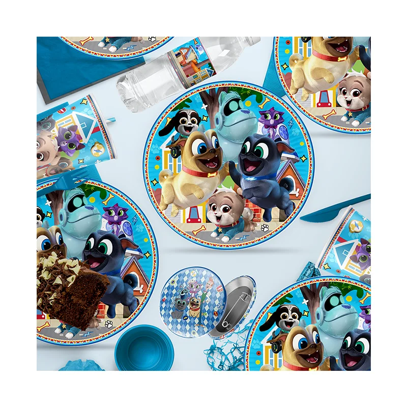 Baby Clothing Easter - ディズニー-子供のための子犬をテーマにしたステッカー,誕生日パーティー,使い捨てステッカー,学用品,ベビーシャワー