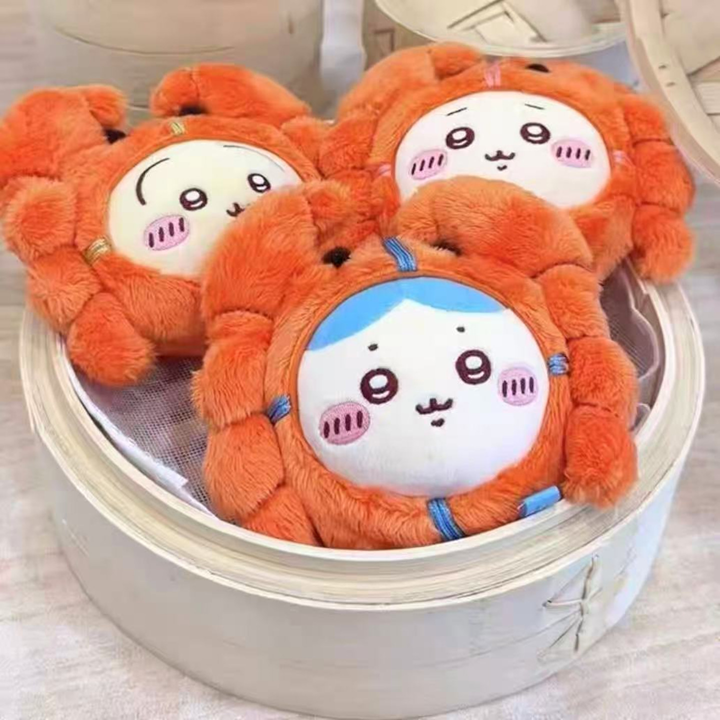 Baby Clothing In Japan - カニ毛皮テディベア人形ハンガーおもちゃ毛皮ベビーおもちゃハンガーキーホルダー可愛い在庫あり長野ギフトハチワレウサギCヒー