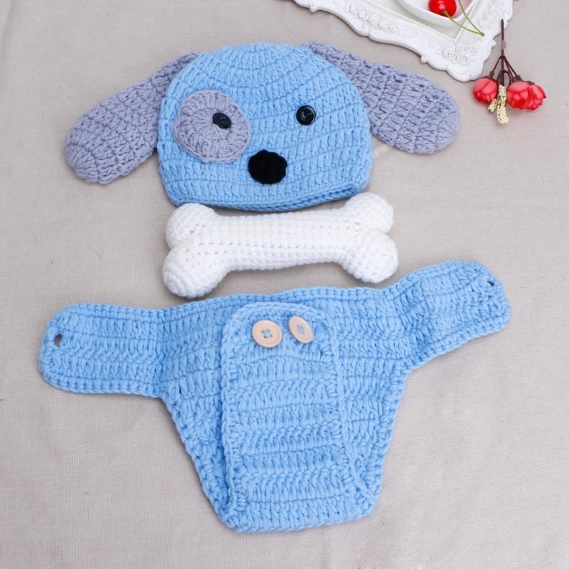 3 ピース/セット新生児写真撮影小道具帽子 + ニットショー - Baby Clothing Products のレビューと価格