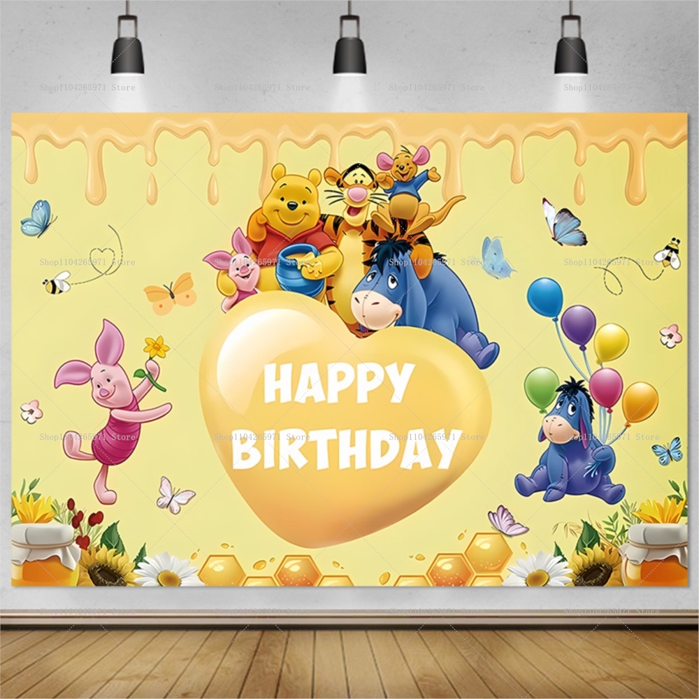 ディズニー ウィニー・ザ・プーさん 背景幕 子供の誕生日パー - Baby Clothing Easter のレビューと価格