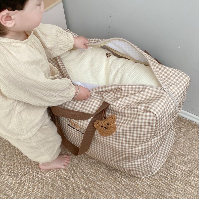 幼稚園児の服や布団収納用の綿製収納バッグ、子供服収納用のハン - Baby Clothing Quilt のレビューと価格