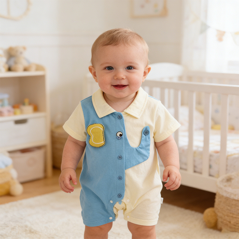 夏用ベビーロンパース 男の子用半袖ロンパース 3-18ヶ月の - Baby Clothing Elephant のレビューと価格