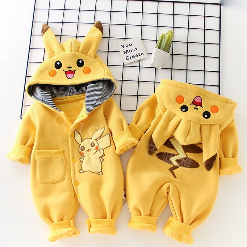 漫画ポケットモンスターベビーパジャマ新生児かわいい冬長袖子供 - Baby Clothing In Japan のレビューと価格