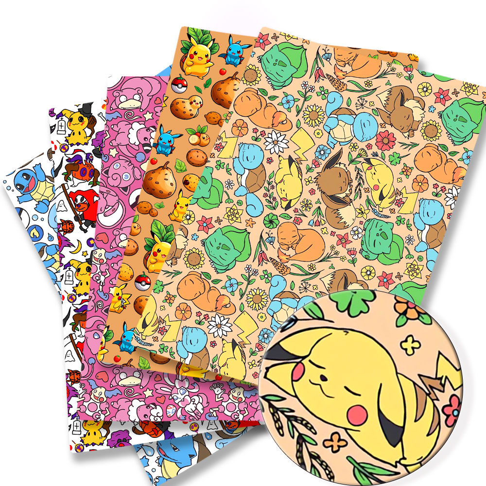 子供のためのポケモン漫画プリント生地,手作りの縫製,パッチワ - Baby Clothing In Japan のレビューと価格